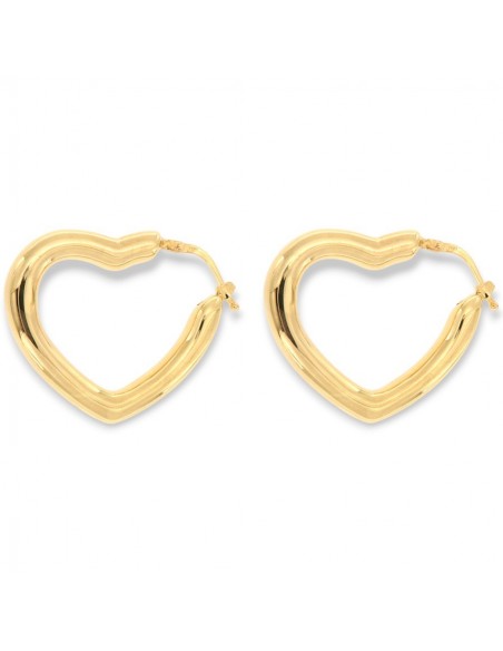 Orecchini Argento Dorato Cuore [7ae1d715]