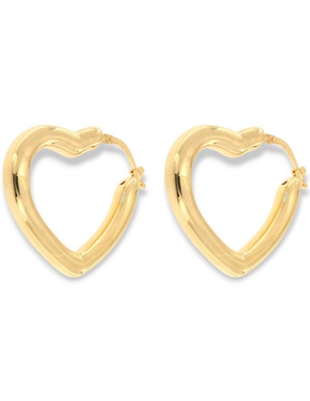 Orecchini Argento Dorato Cuore [7fb1900b]