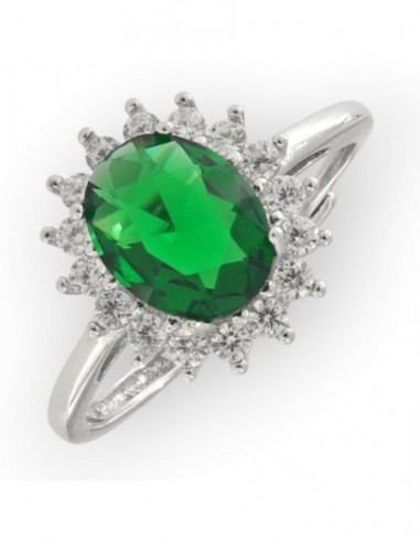 ANELLO ARGENTO RODIATO PRINCIPESSA [dfab3cde]