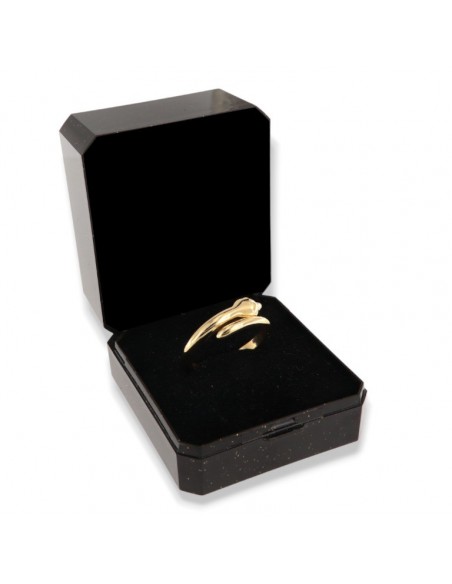 Anello Argento Dorato Serpente Liscio [6515301f]