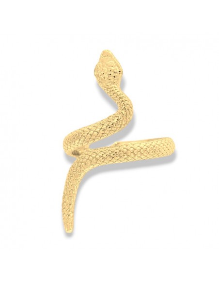 Anello Argento Dorato Serpente Aggrovigliato [e7b1a28d]