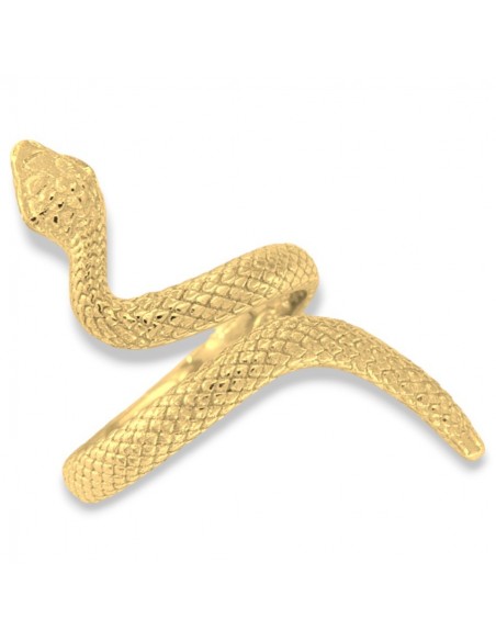 Anello Argento Dorato Serpente Aggrovigliato [630c1a1c]