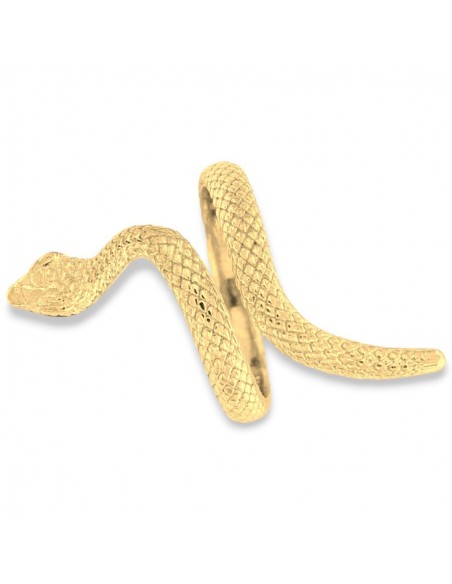 Anello Argento Dorato Serpente Aggrovigliato [0867df0b]