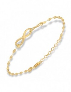 Bracciale Argento Dorato Infinito Maglia Mirror [ccdf442b]