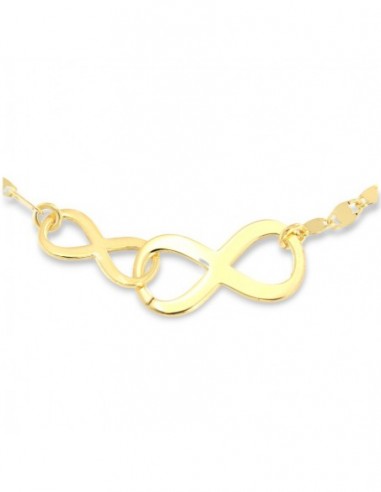 Bracciale Argento Dorato Infinito Maglia Mirror [b036e7ea]