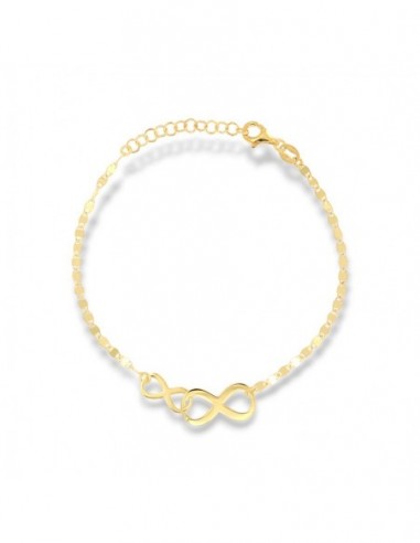 Bracciale Argento Dorato Infinito Maglia Mirror [b566a0f4]