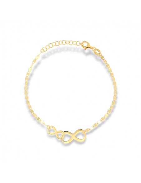 Bracciale Argento Dorato Infinito Maglia Mirror [b566a0f4]