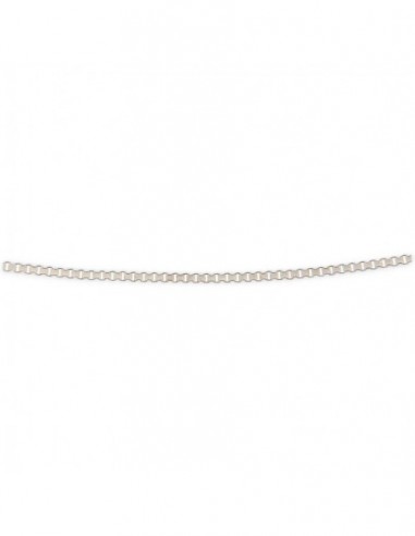 Collana Oro Bianco Veneziana Rigata 2,5GR [cd614534]