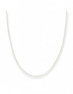 Collana Oro Bianco Veneziana Rigata 2,55GR [134055e7]