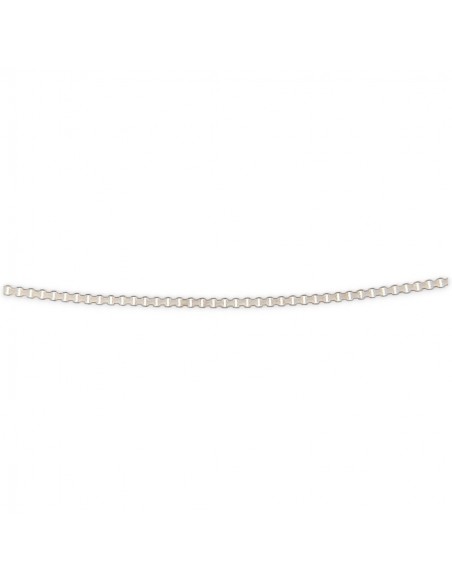 Collana Oro Bianco Veneziana Rigata 2,55GR [58264e31]