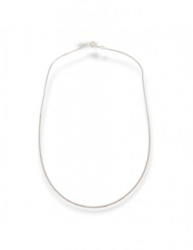 Collana Oro Bianco Veneziana Rigata 2,55GR [5d76092f]