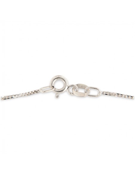 Collana Oro Bianco Veneziana Rigata 2,55GR [ea6bc82b]