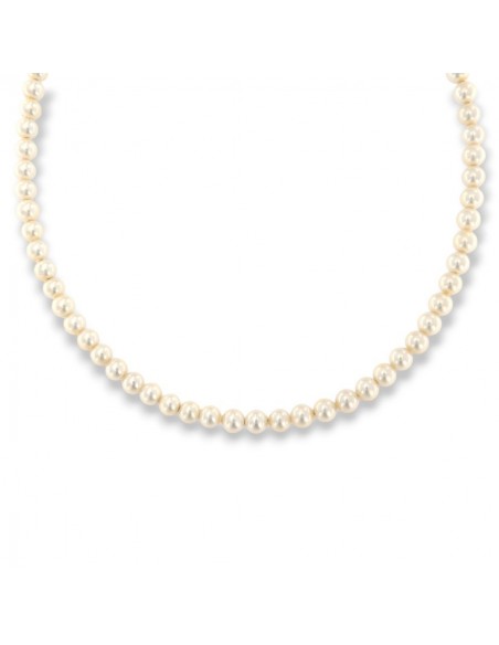 Collana Argento Rodiato Perle Sintetiche [dca8408d]