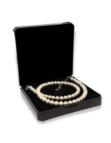 Collana Argento Rodiato Perle Sintetiche [1f7acfde]