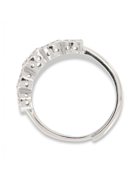 Anello Argento Rodiato Riviera Magic 5 Pietre Verdi [0ea9b645]