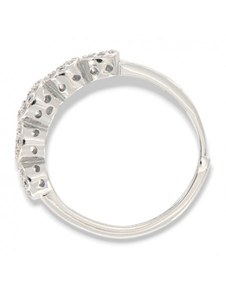 Anello Argento Rodiato Riviera Magic 5 Pietre Blu [60d0300a]