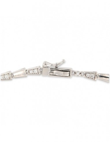 Collana Argento Rodiato Serpente Zirconi Bianchi [ce0efc00]