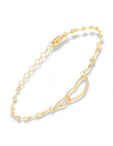 Bracciale Argento Dorato Maglia Mirror Cuori [57c1fe2d]