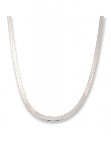 Collana Argento Rodiato Maglia Snake Sottile [b8845179]