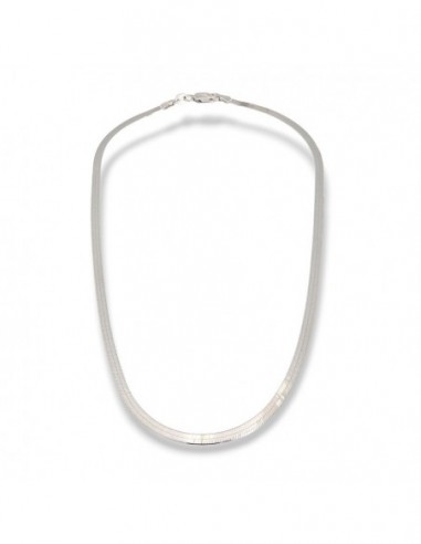 Collana Argento Rodiato Maglia Snake Sottile [febfe505]