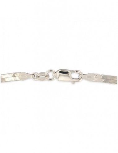 Collana Argento Rodiato Maglia Snake Sottile [49a22401]