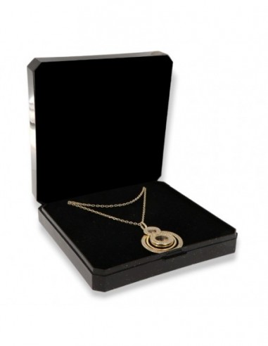 Collana Argento Dorato Pendente Zirconi Bianchi [98d617df]