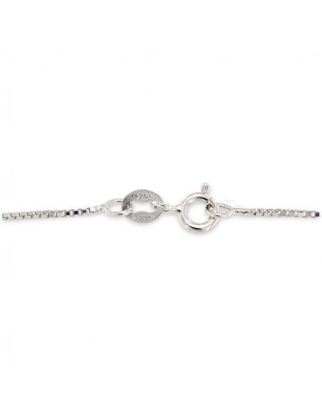 Collana Argento Rodiato Principesa Viola 8x6MM [4fa9e5d1]