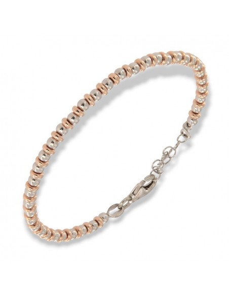 Bracciale Argento Rodiato Sfere E Rondelle [3909fa50]