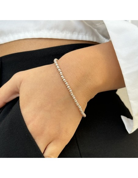Bracciale Argento Rodiato Sfere E Rondelle [8bdb7430]