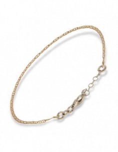 Bracciale Argento Dorato Maglia Marina [1160e510]