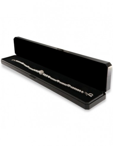 BRACCIALE ARGENTO RODIATO PERLE SFERA ARGENTO [6f8e223c]