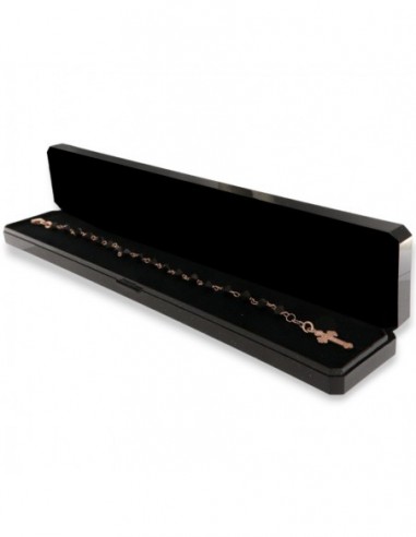 Bracciale Argento Rodiato Sfere Onice Sfaccettate [fd0d502b]