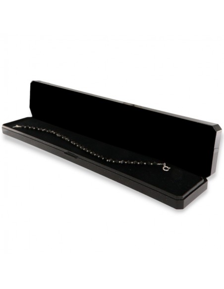 Bracciale Argento Rodiato Sfere Onice Sfaccettate [7aa1882a]