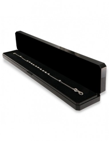 Bracciale Argento Rodiato Catena Sfere Sfaccettate [09189cca]