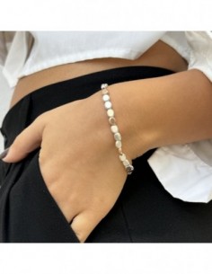 Bracciale Argento Rodiato Sfere Argentate E Rosate [5941696d] 2