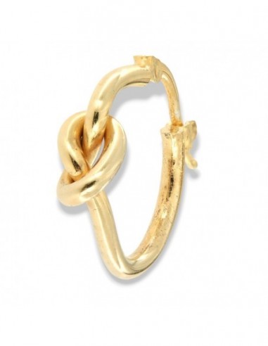 Orecchino Argento Doriato Cerchio Nodo [f658eb1e]
