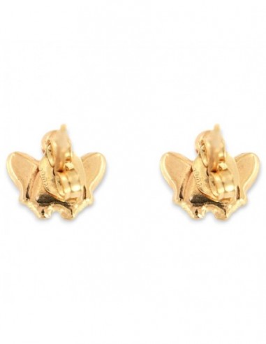 Orecchini Oro Giallo Angioletto Ali Rosa [1e0790f4]
