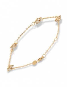 Bracciale Oro Giallo Stelle Bordi Oro Bianco [3cb1a431]