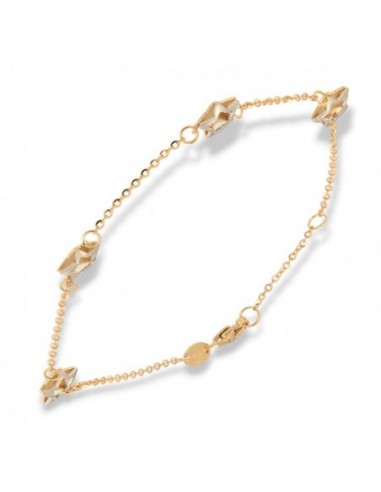 Bracciale Oro Giallo Stelle Bordi Oro Bianco [3cb1a431]