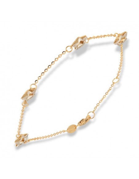 Bracciale Oro Giallo Stelle Bordi Oro Bianco [3cb1a431]