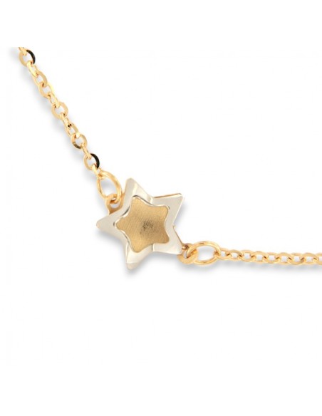 Bracciale Oro Giallo Stelle Bordi Oro Bianco [8756557b]
