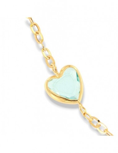Collana Oro Giallo Cuori In Quarzo [0d870c7a]