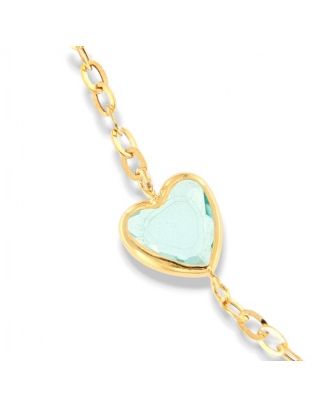 Collana Oro Giallo Cuori In Quarzo [0d870c7a]