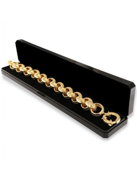 Bracciale Argento Dorato Maglia Rollo Greca [5e6606d6]