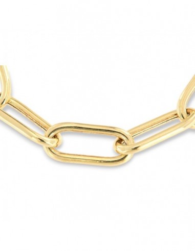 Bracciale Argento Dorato Maglia Ovale [f14773fc]