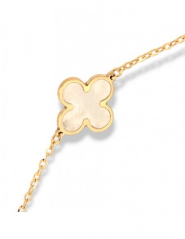 Bracciale Oro Giallo Fiori Madre Perla Malachite. [b5a815a3]