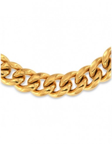 Collana Acciaio Dorato Grumetta [427fa63d]