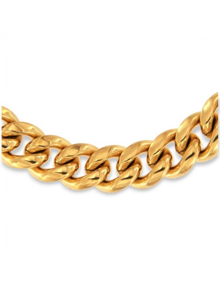Collana Acciaio Dorato Grumetta [427fa63d]