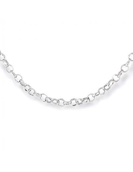 Catena Argento Rodiato Rollina [34dda3a3]