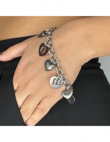 Bracciale Argento Rodiato Cuori Amore [fca8e3ce]